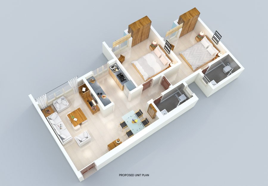 2BHK Plan